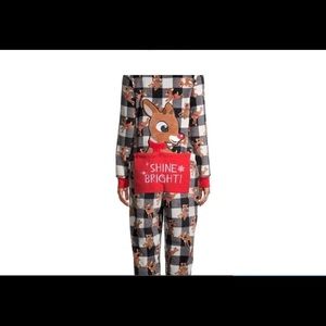 2 sizes Rudolf Christmas onsies pj  and antlers